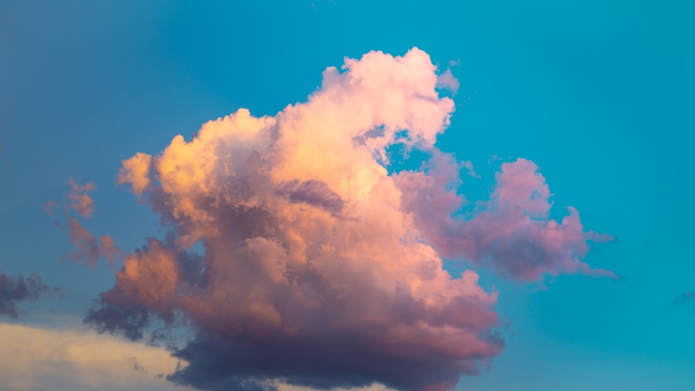 昼間の白い雲と青い空