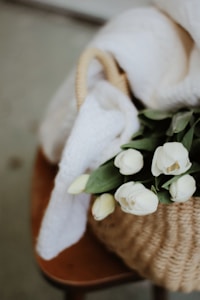 Beige Knit Throw