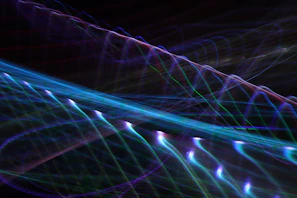 A mesmerizing 4K image of swirling smoke and light trails blending seamlessly