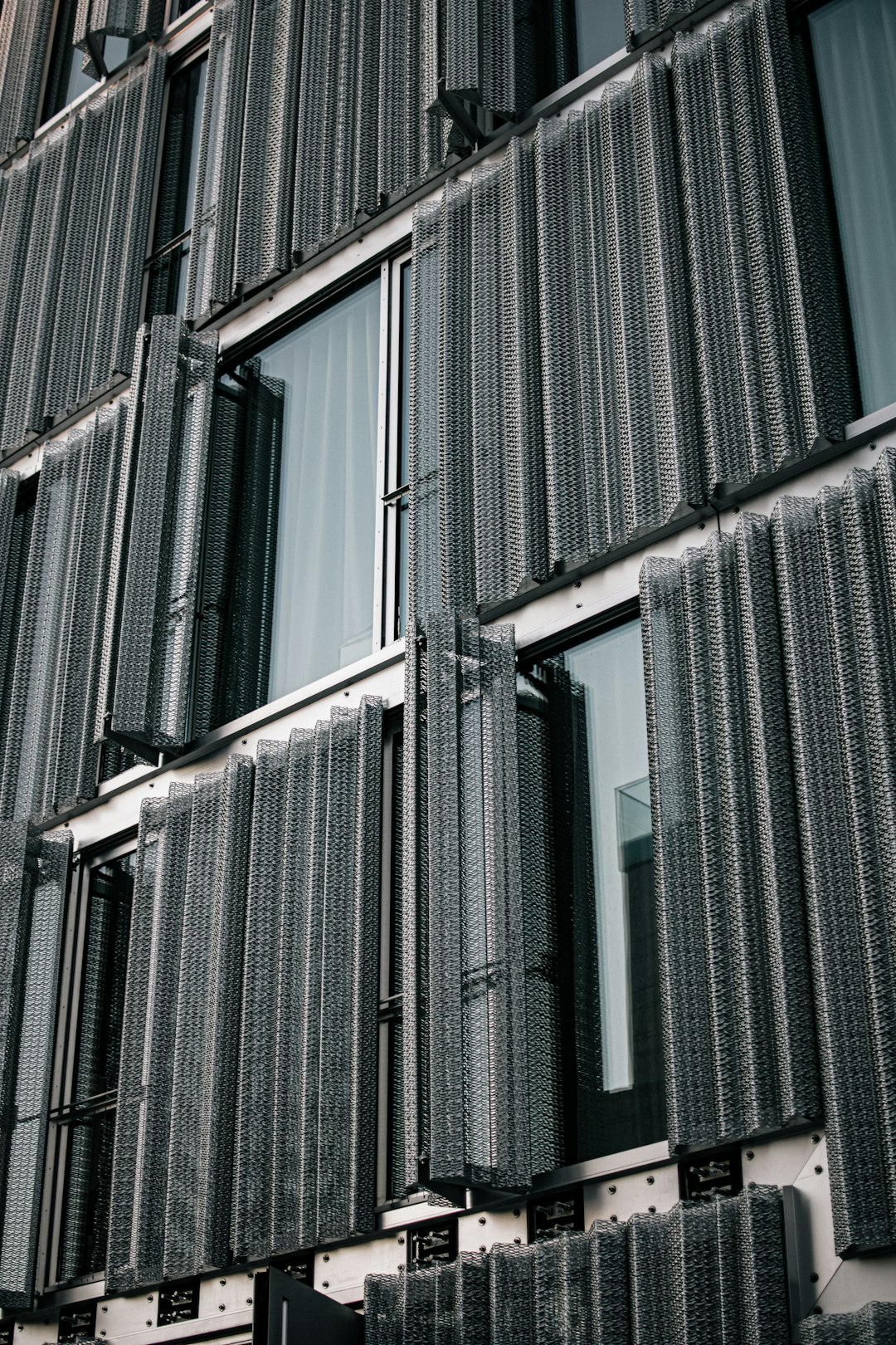 black and white window blinds