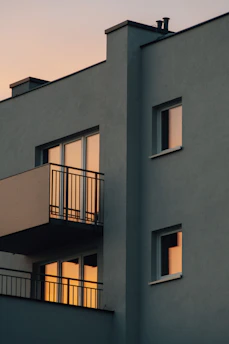 Stylish exterior of a premium rental property in the Nord-Pas-de-Calais region at dusk.