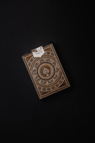 black and white playing card