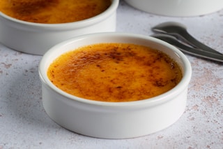 white ceramic bowl with brown soup