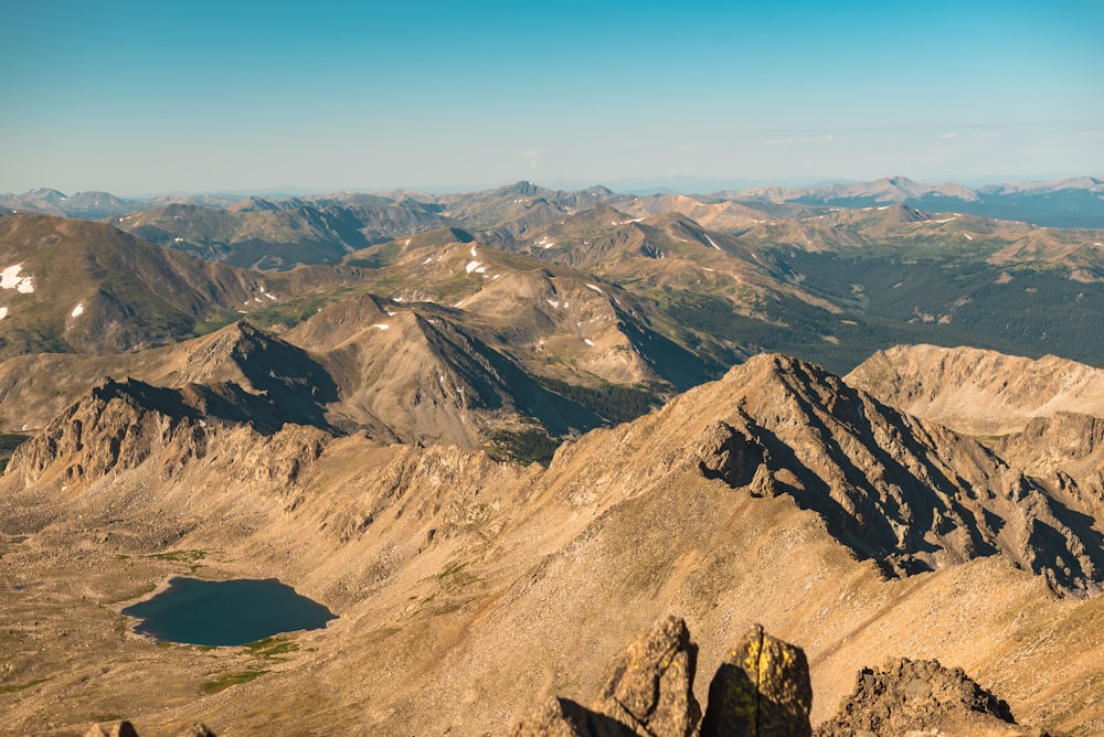 brown and gray mountains under blue sky during daytime