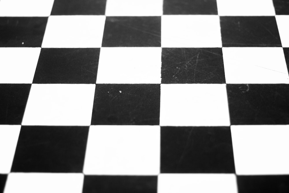 black and white checkered textile