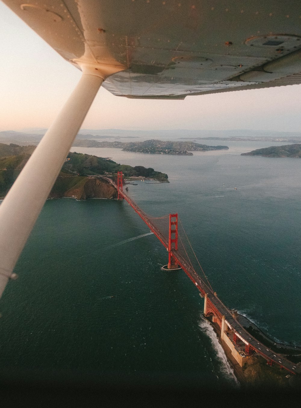 aerial view of golden gate bridge during daytime