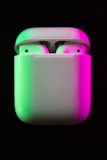 AirPods on a black background 