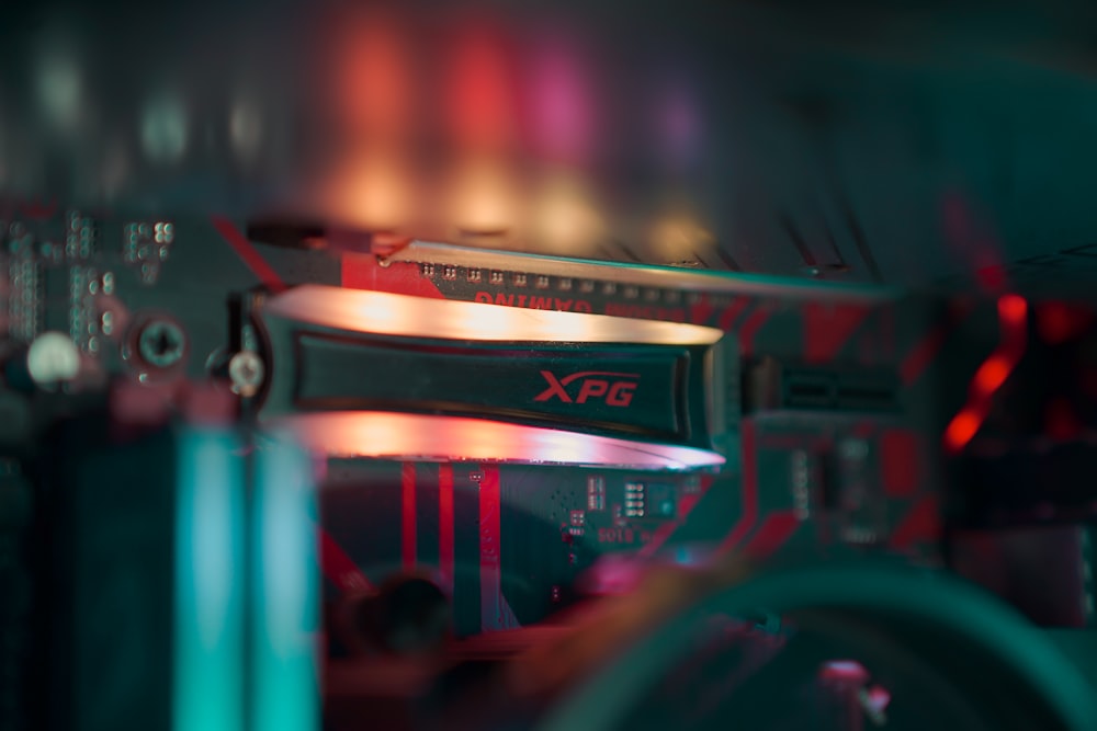 a close up view of a computer processor