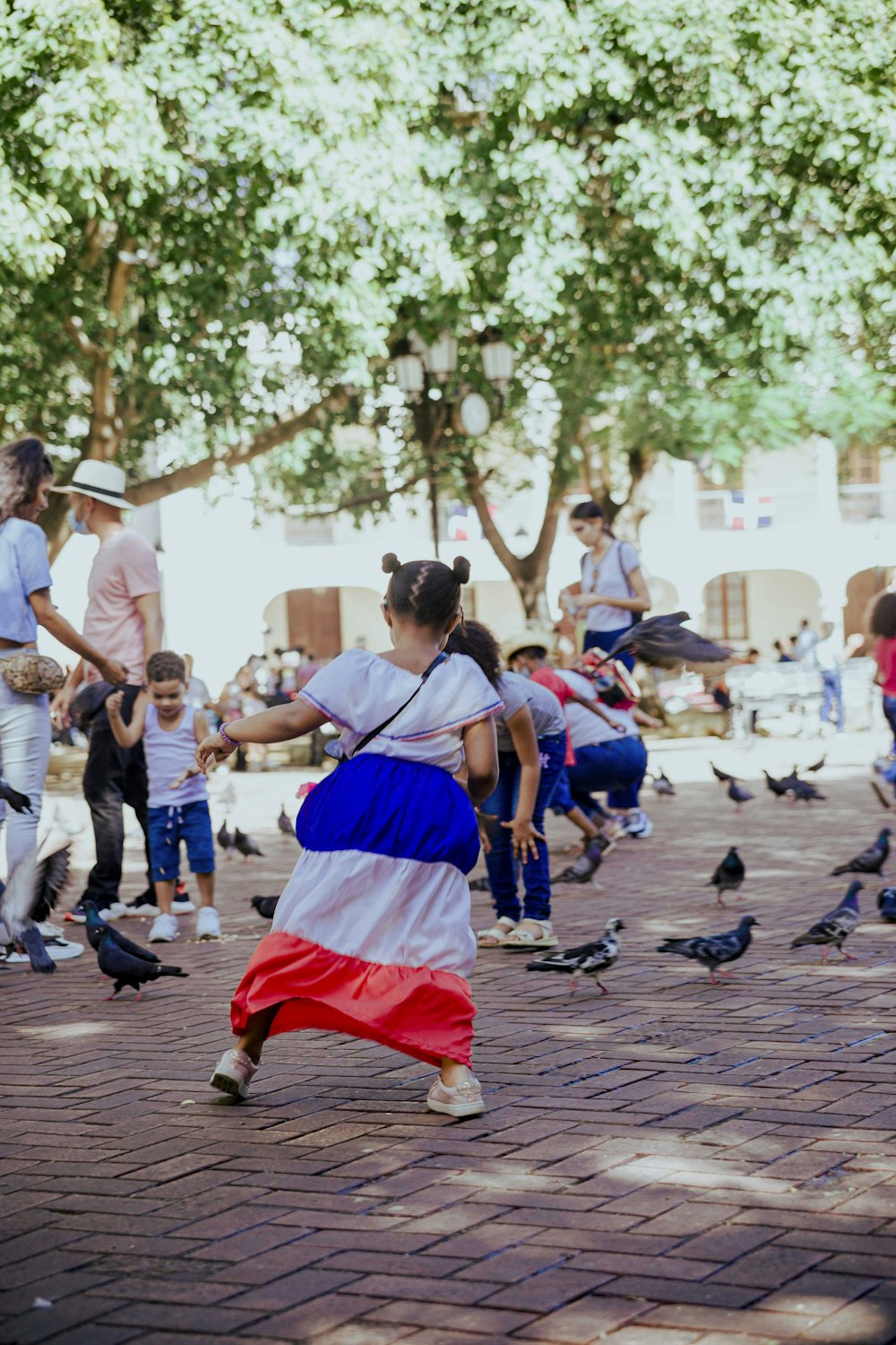 Personnes sur le parc pendant la journée