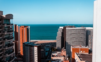 high rise buildings near sea during daytime
