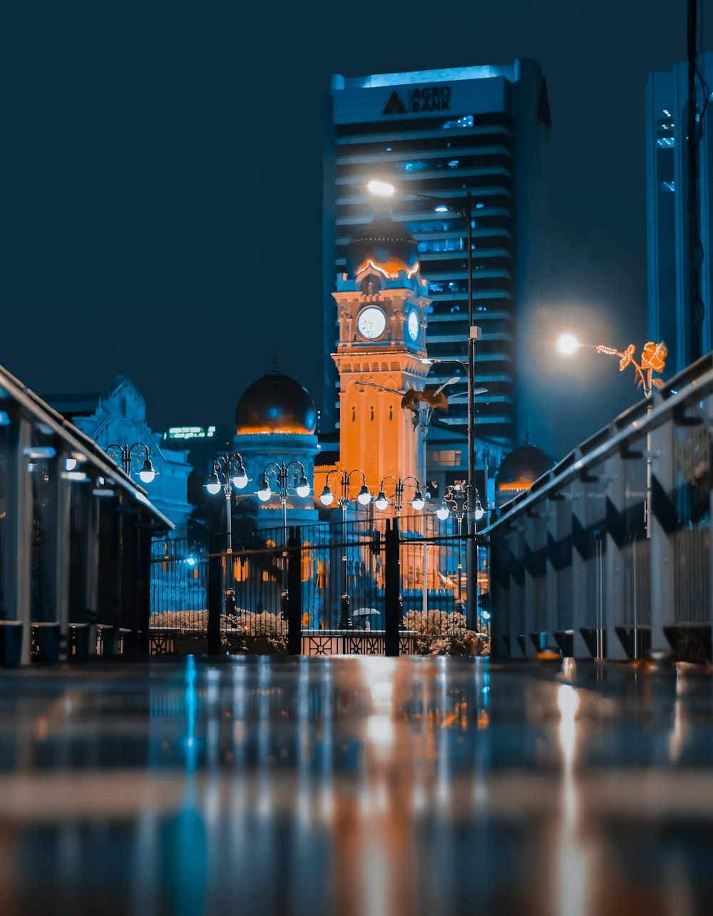 lighted building during night time