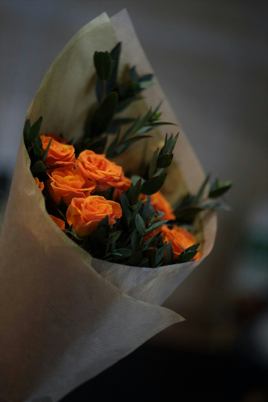 Bó Hoa Hồng Cam Rực Rỡ