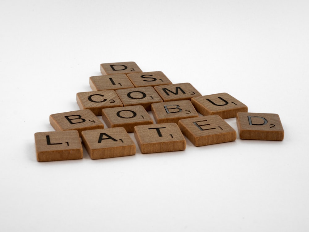 brown wooden blocks on white surface