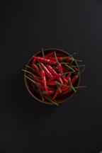 red and white round ornament