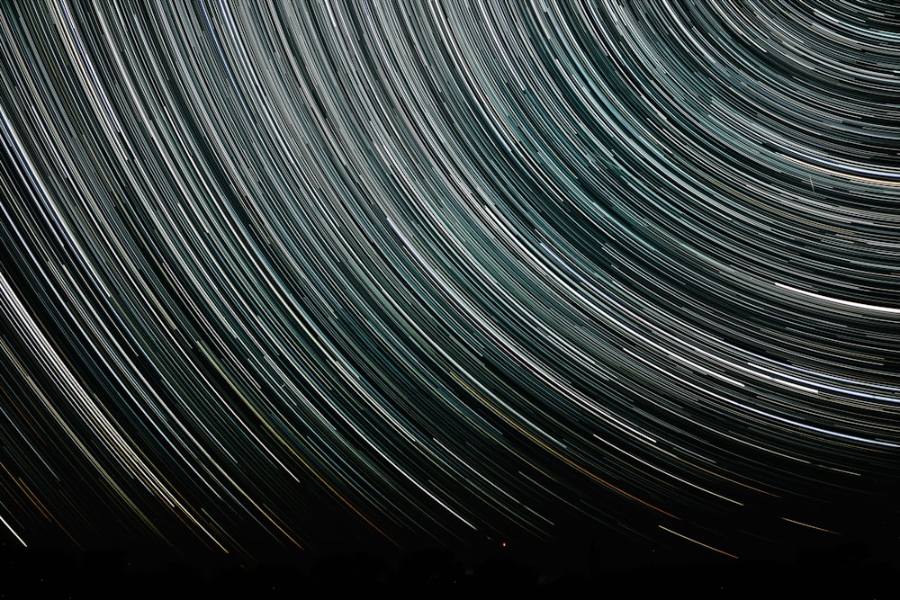 time lapse photography of stars