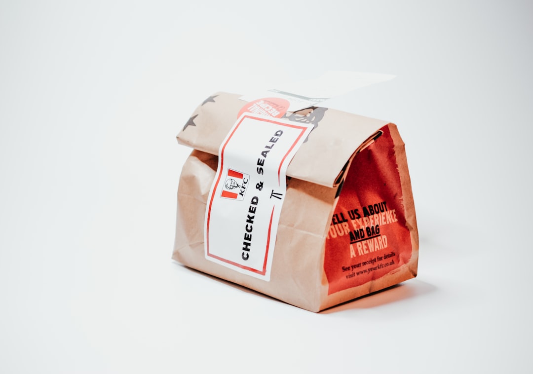 Branded KFC sealed takeaway bag – Bristol digital marketing - Photo by Nik | best digital marketing - London, Bristol and Bath marketing agency