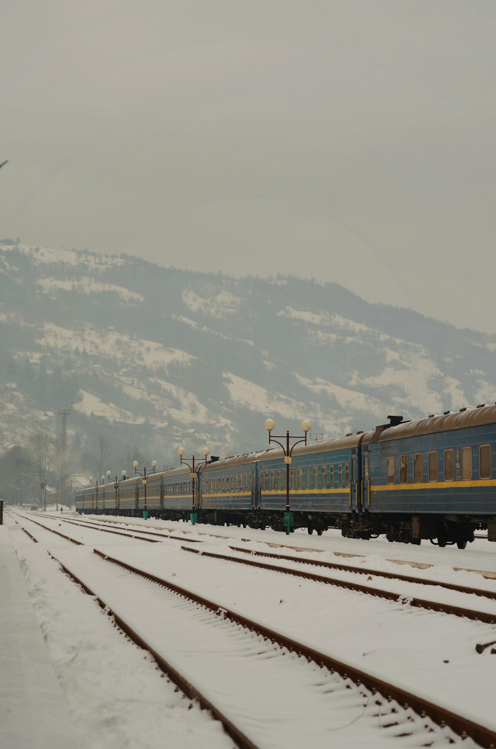 brown and black train on rail tracks during daytime