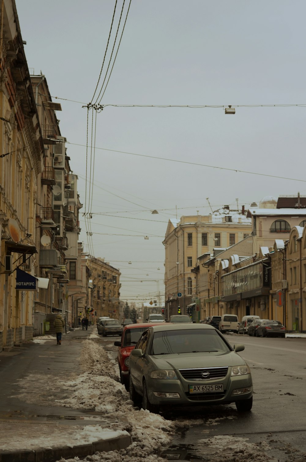 a car parked on the side of the road