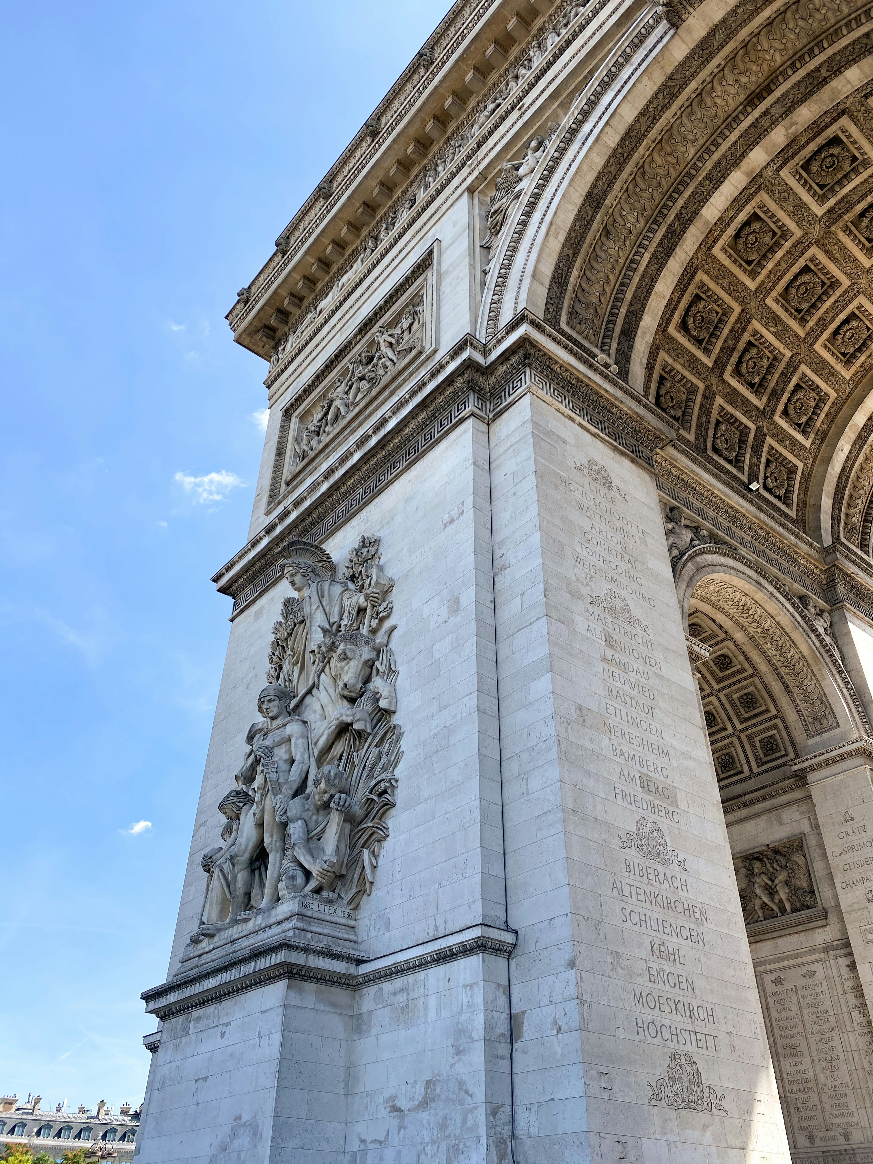 Beautiful picture of the Arc de Triomphe in Paris. Made with a iPhone 11