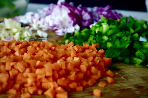 orange and purple flower petals