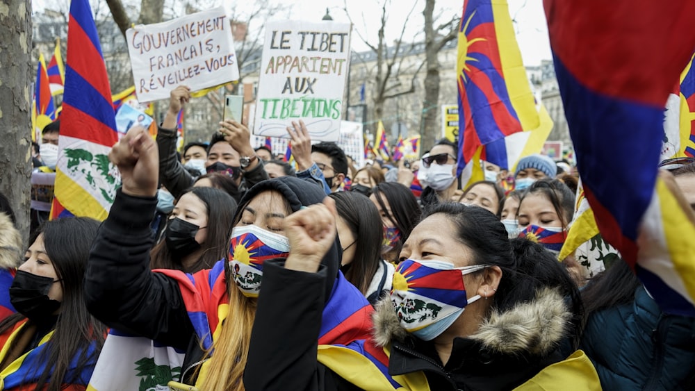 people holding flags during daytime