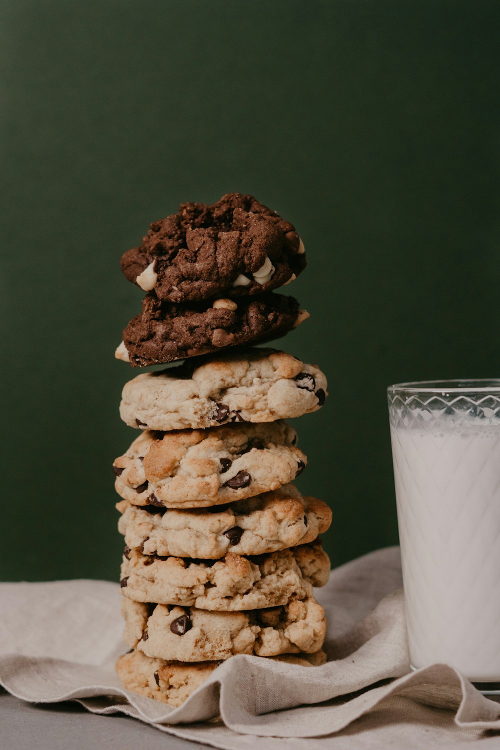 cookies on white paper towel