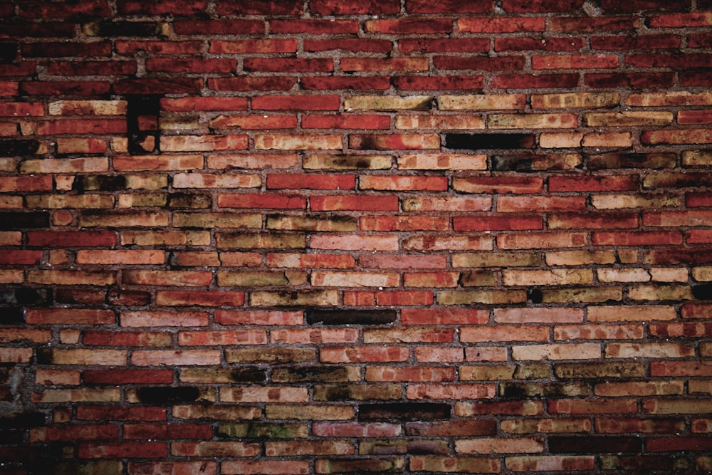 brown and black brick wall