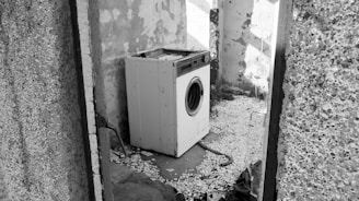 white front load washing machine