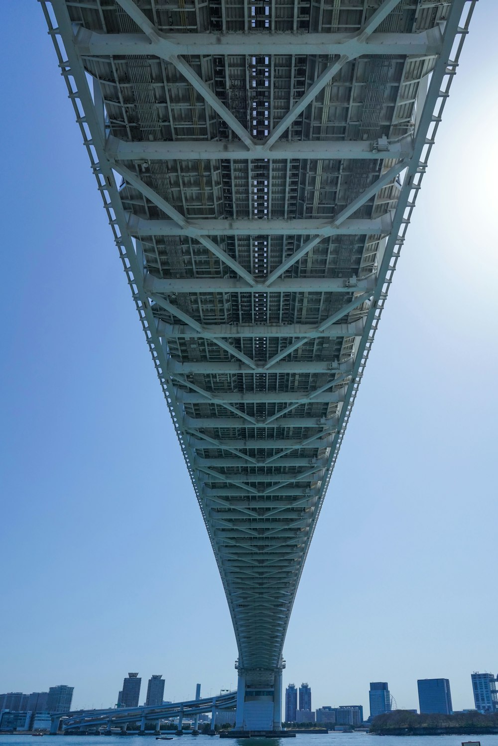 gray metal bridge under blue sky during daytime