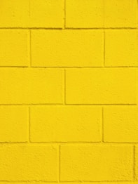 yellow painted wall with yellow paint