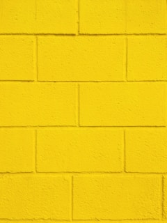 yellow painted wall with yellow paint
