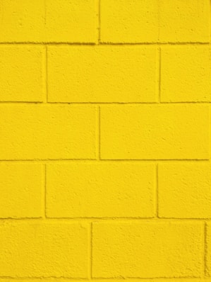 yellow painted wall with yellow paint