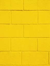 yellow painted wall with yellow paint