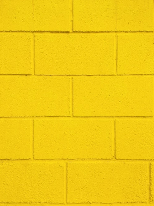 yellow painted wall with yellow paint