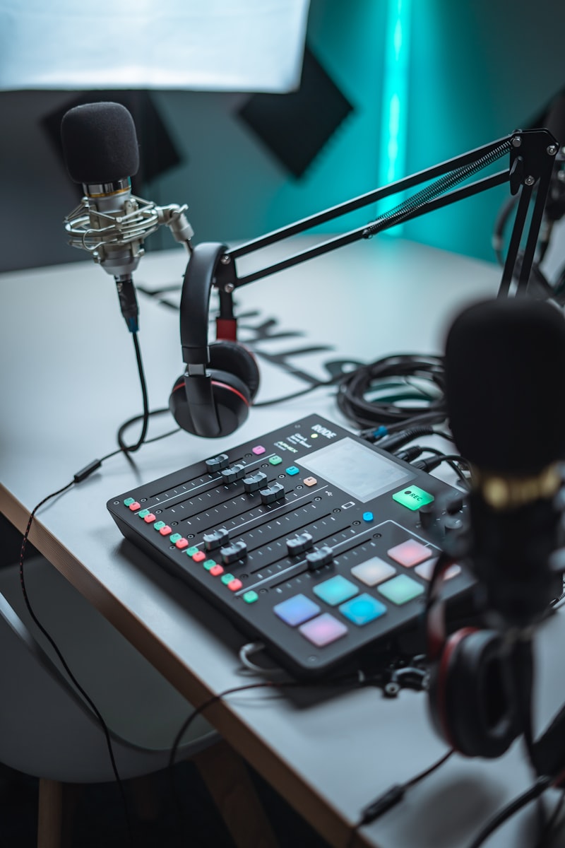 Audio-Mischpult im Studio