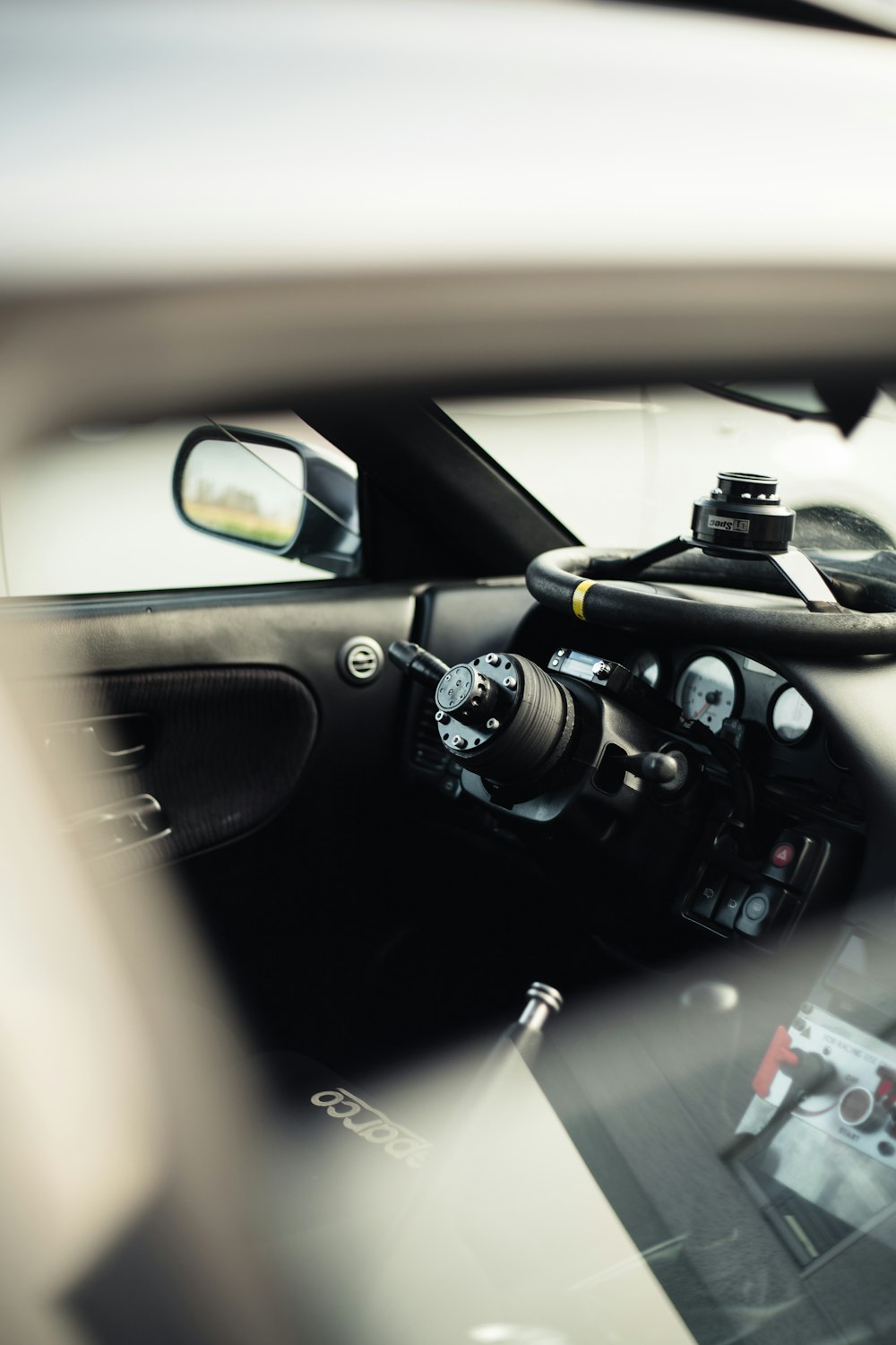 black car interior during daytime