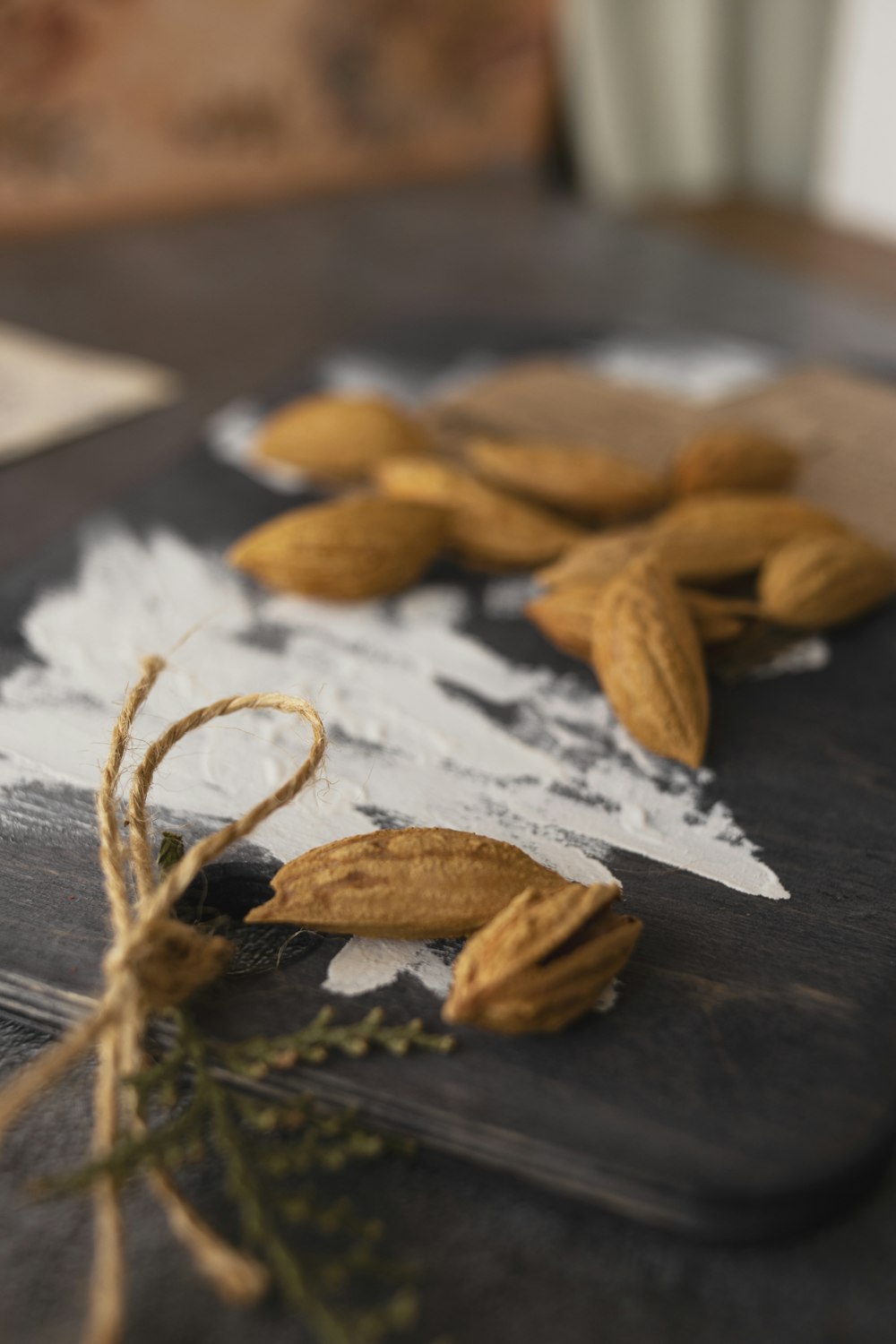 brown cookies on white paper