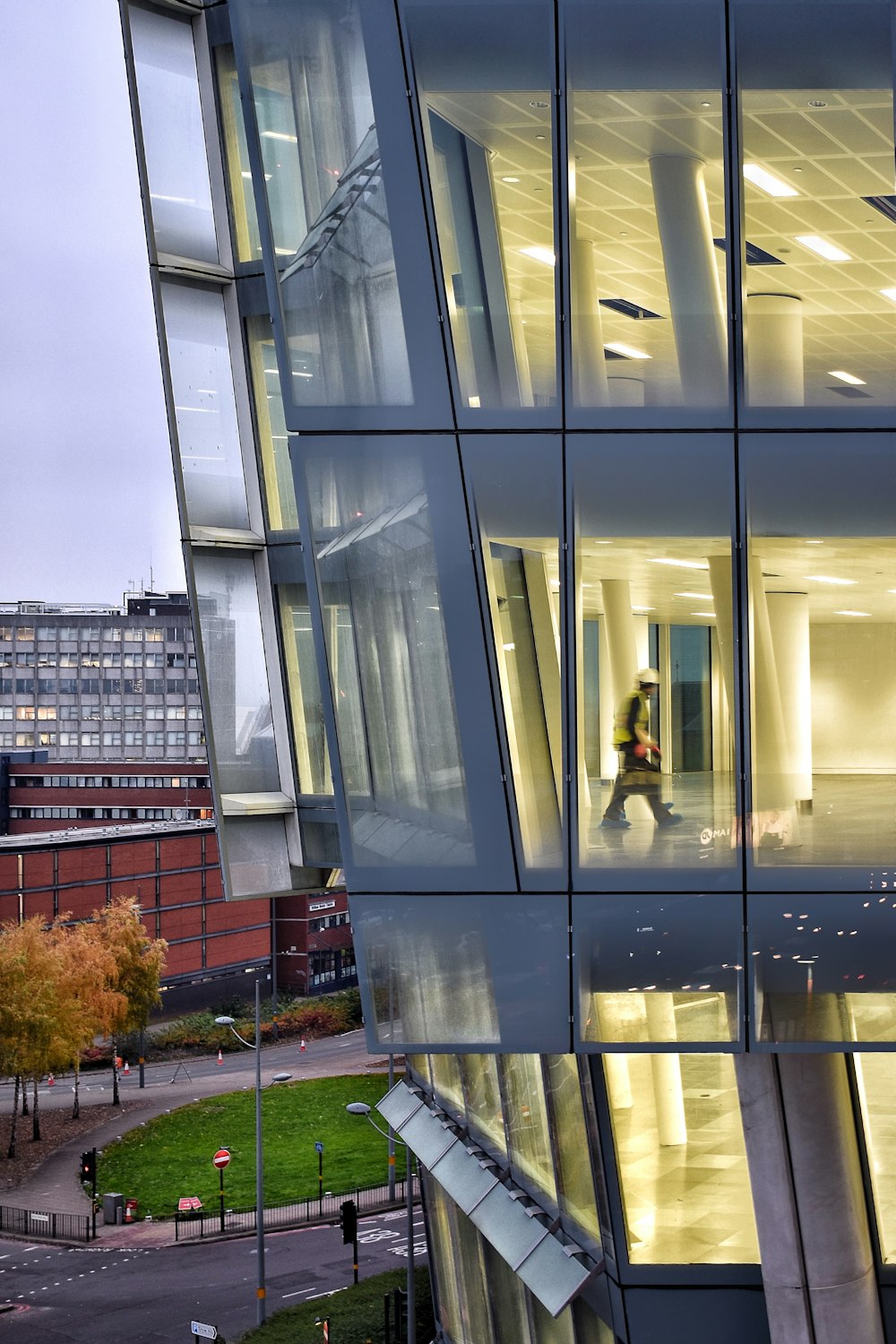 glass window building during daytime