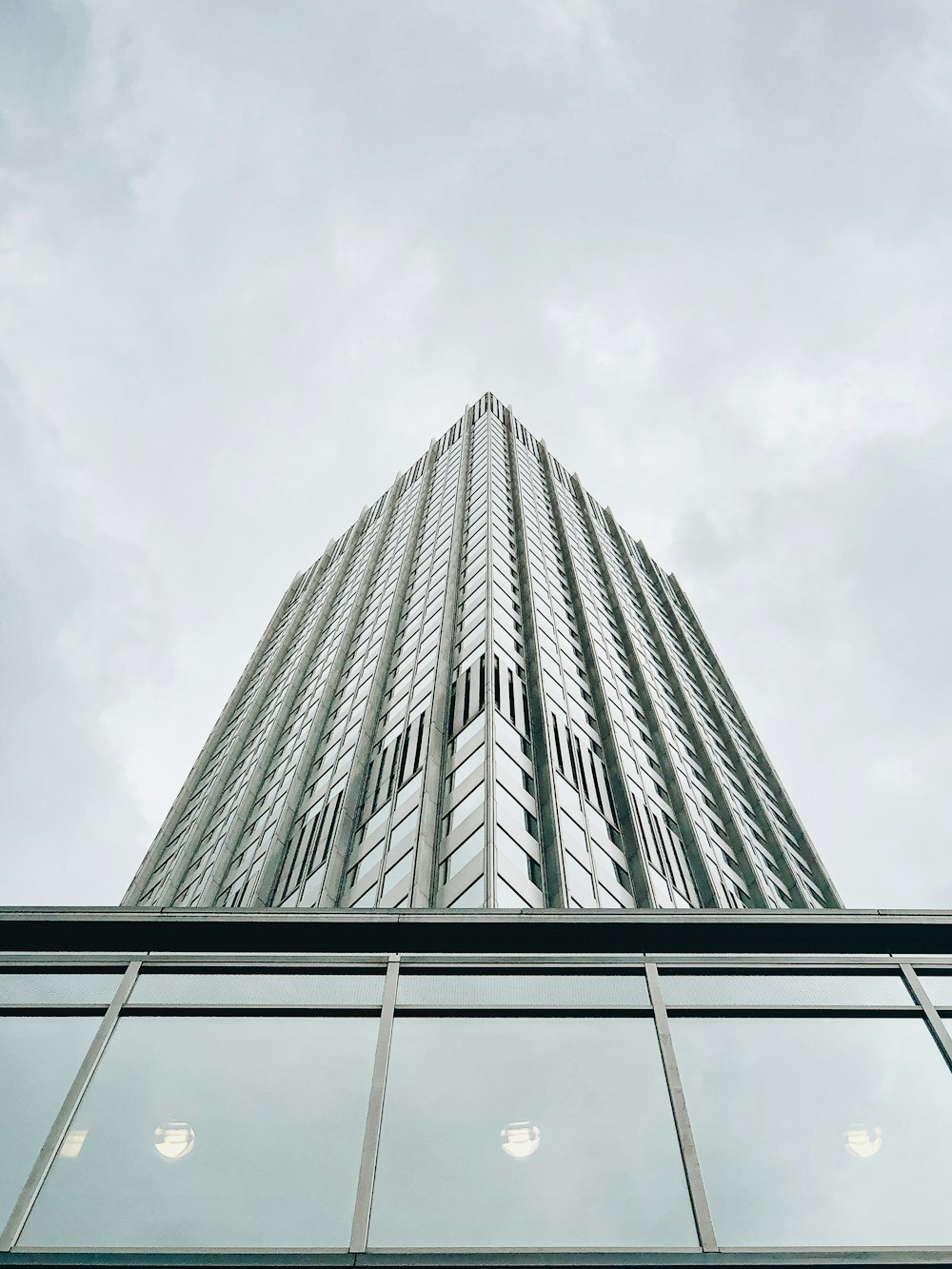 low angle photography of high rise building