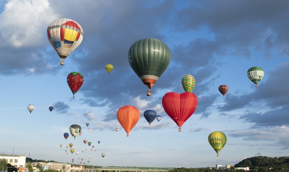 hot air balloons on sky during daytime