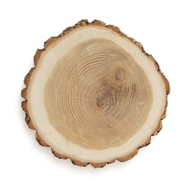 brown and white round decor