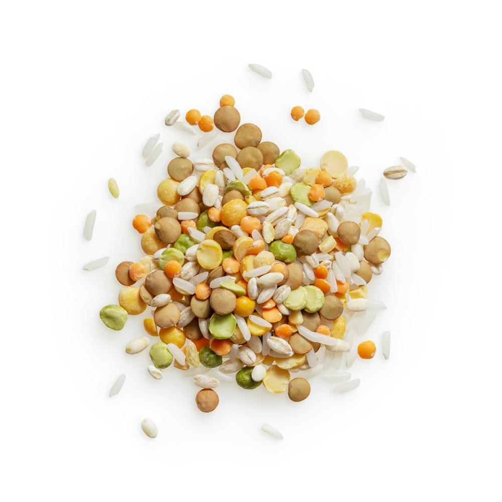 yellow and green beans on white ceramic plate