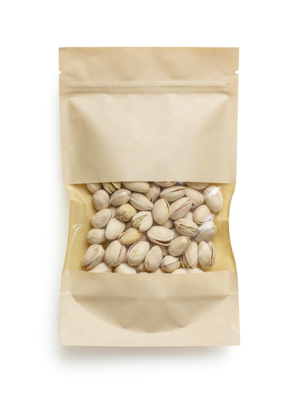 white beans on brown paper