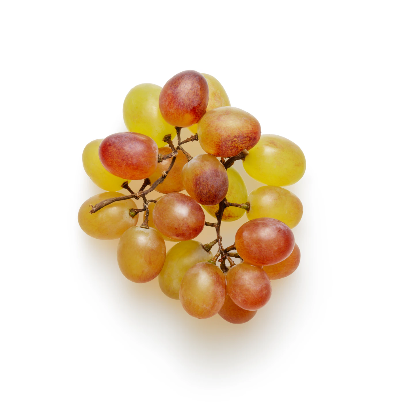 Fresh grapes on a clean background