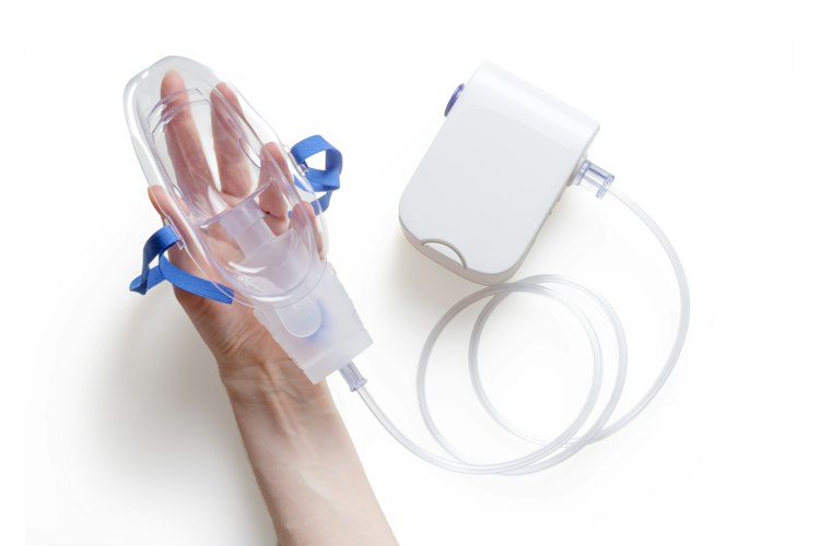 A patient wearing a chest sensor patch during a routine health checkup
