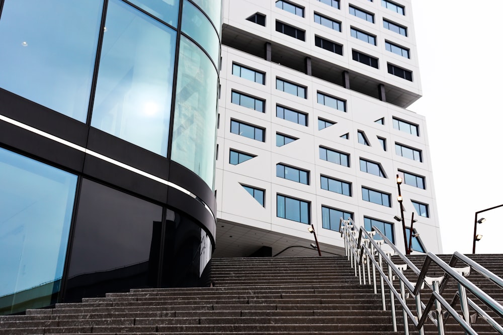 white and black concrete building