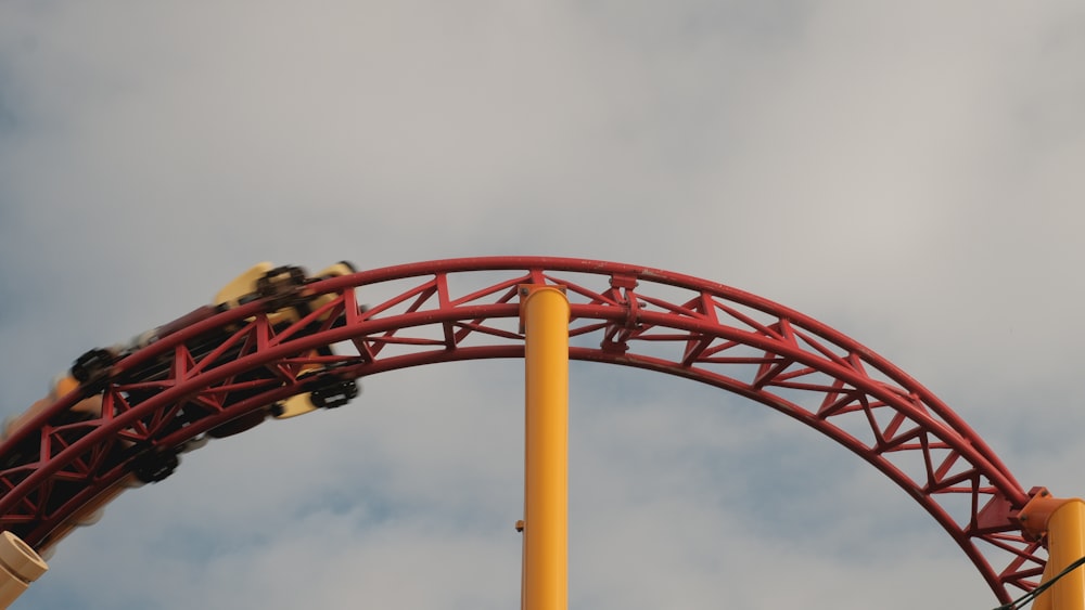 yellow and red metal bar