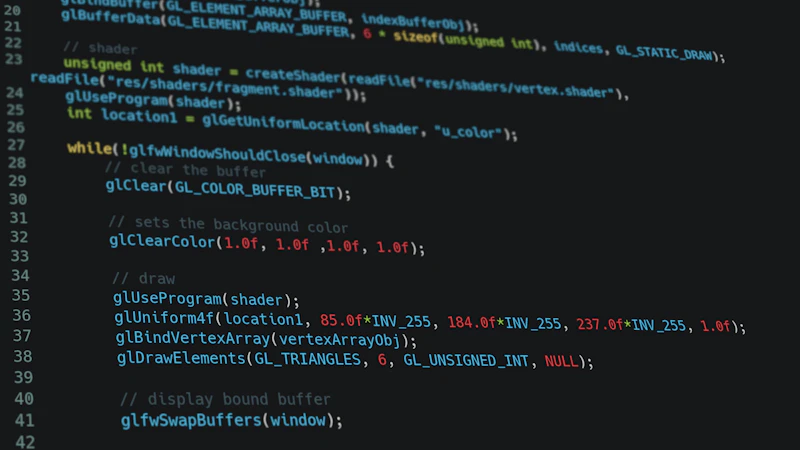 Python code on screen