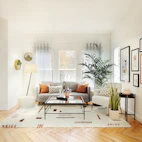 black and white living room set