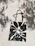 Close-up of a hand-printed tote bag showing rich textures and bold patterns.